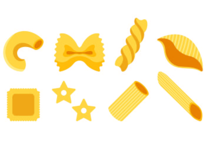 Set von Macaroni Icons vektor