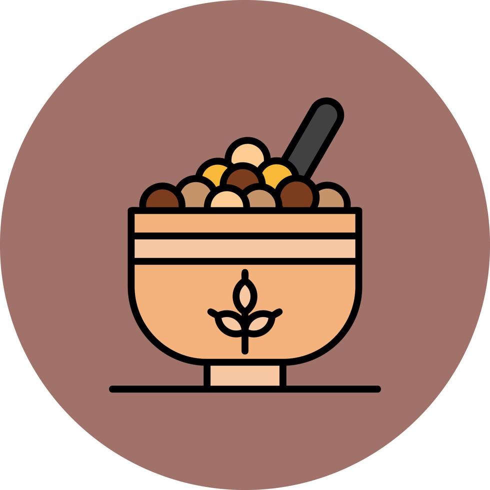 Müsli kreatives Icon-Design vektor