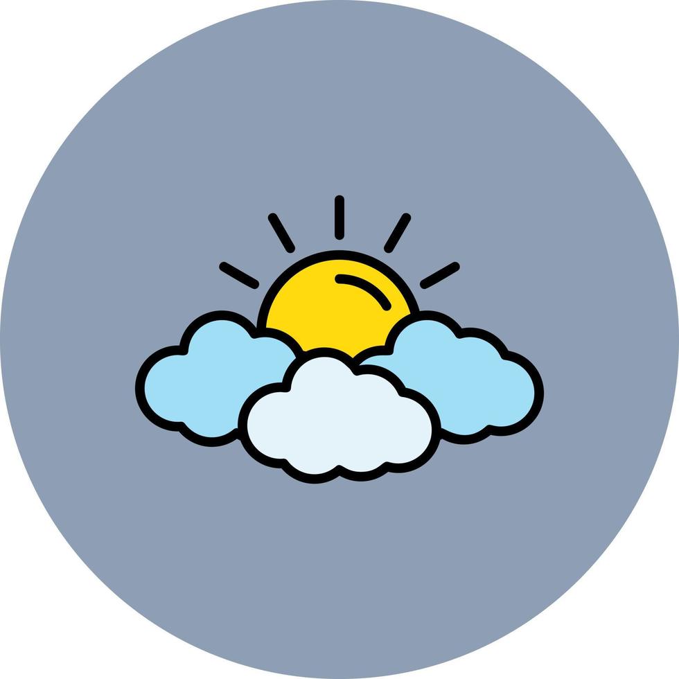 Wolken kreatives Icon-Design vektor