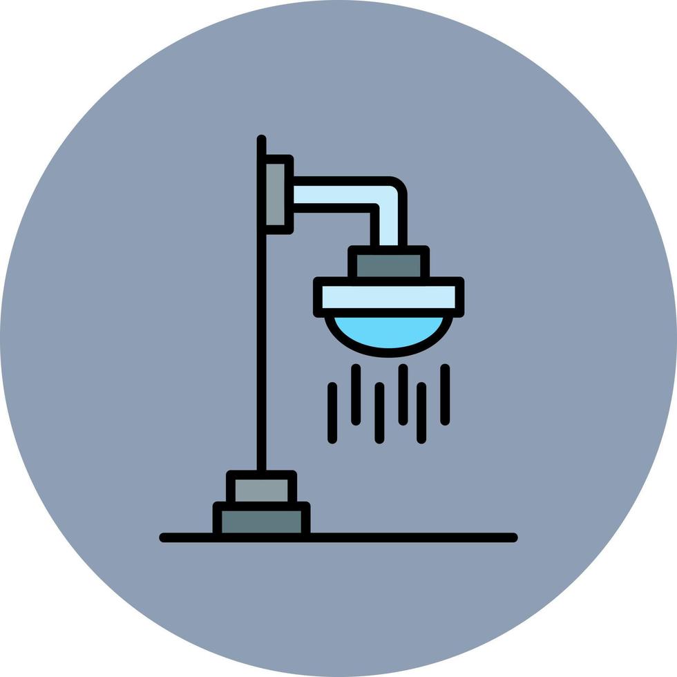 Dachdusche kreatives Icon-Design vektor