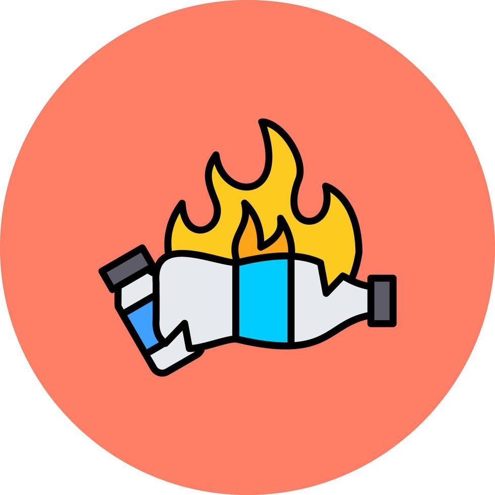 kreatives Icon-Design verbrennen vektor