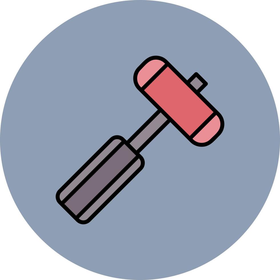 Reflexhammer kreatives Icon-Design vektor