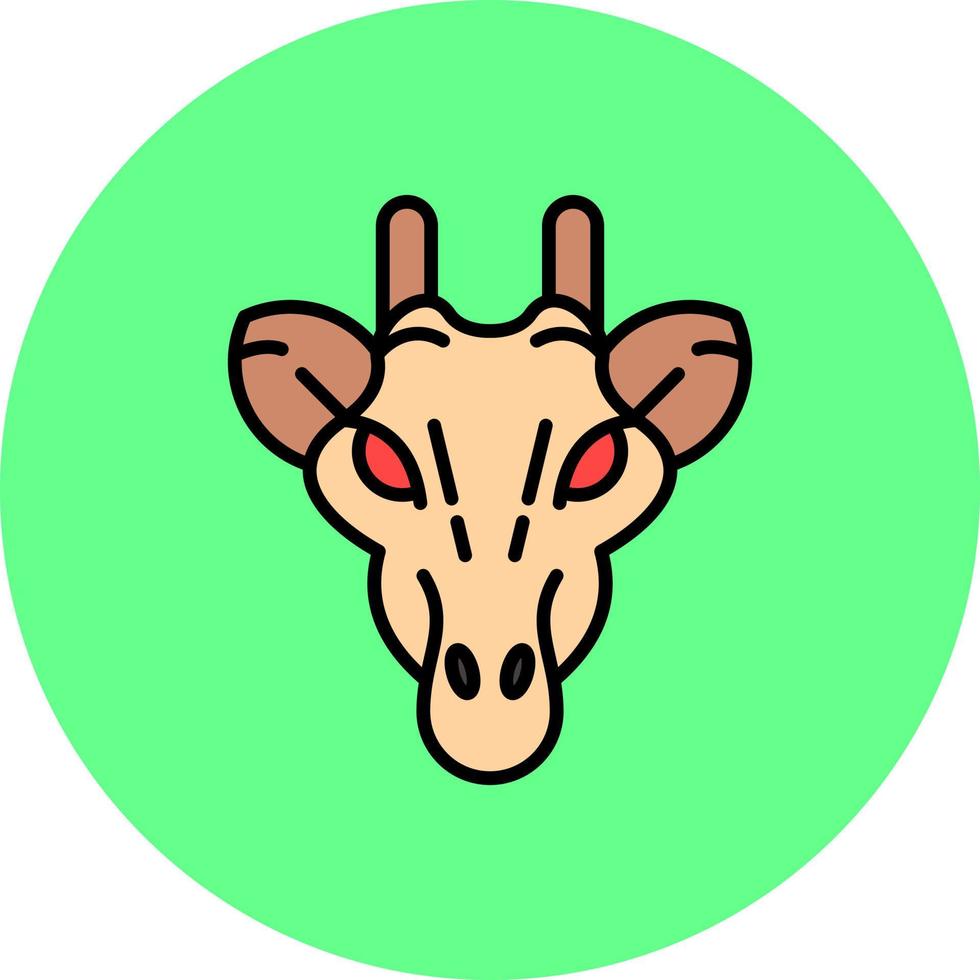 Giraffe kreatives Icon-Design vektor