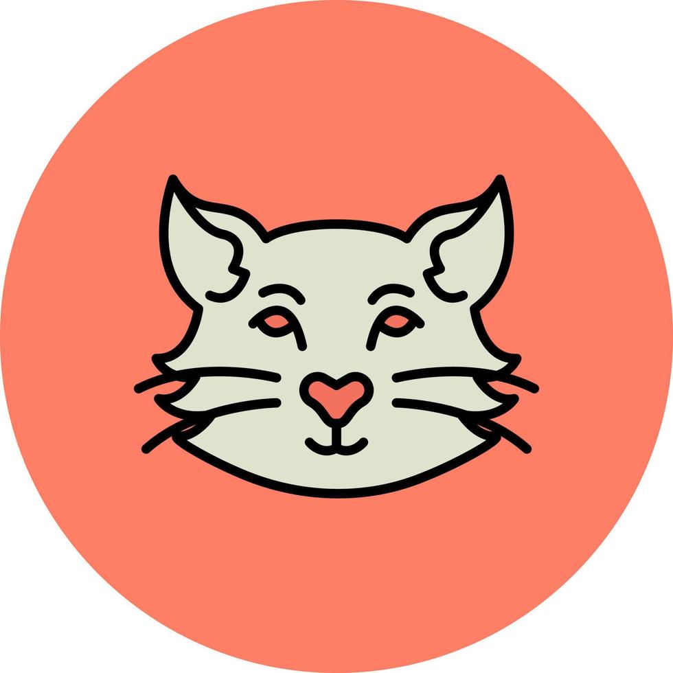 Katze kreatives Icon-Design vektor