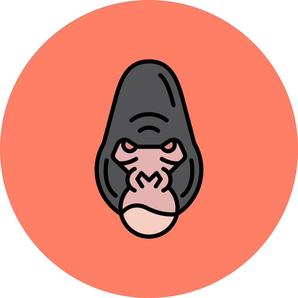 Gorilla kreatives Icon-Design vektor