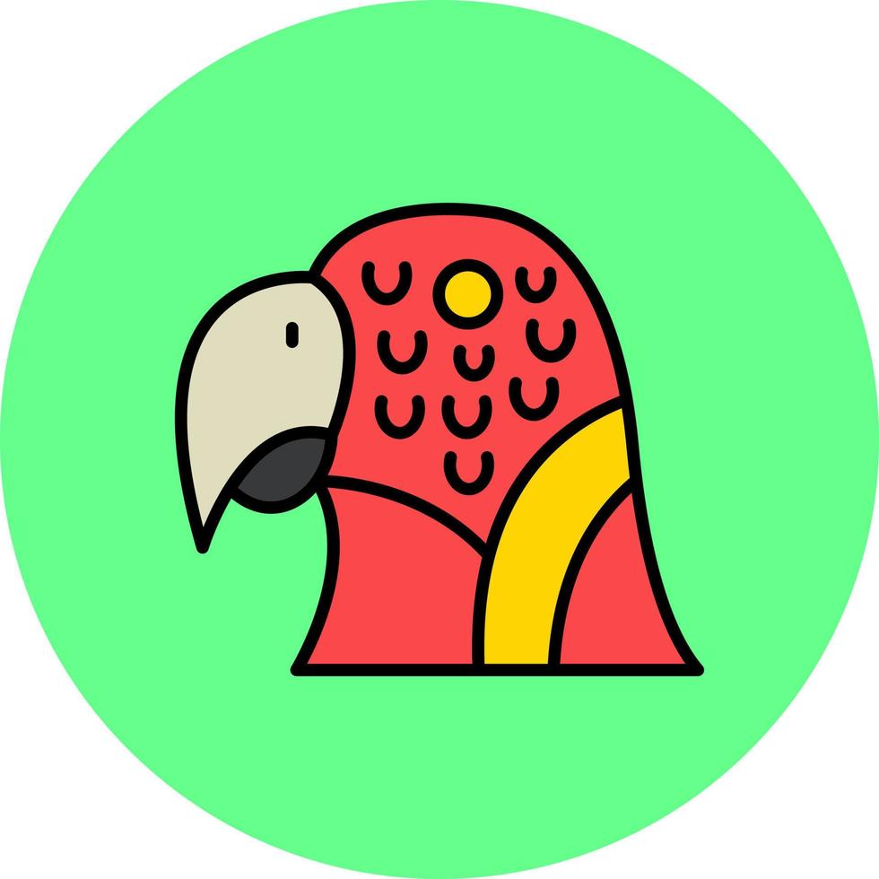 papegoja kreativ ikon design vektor