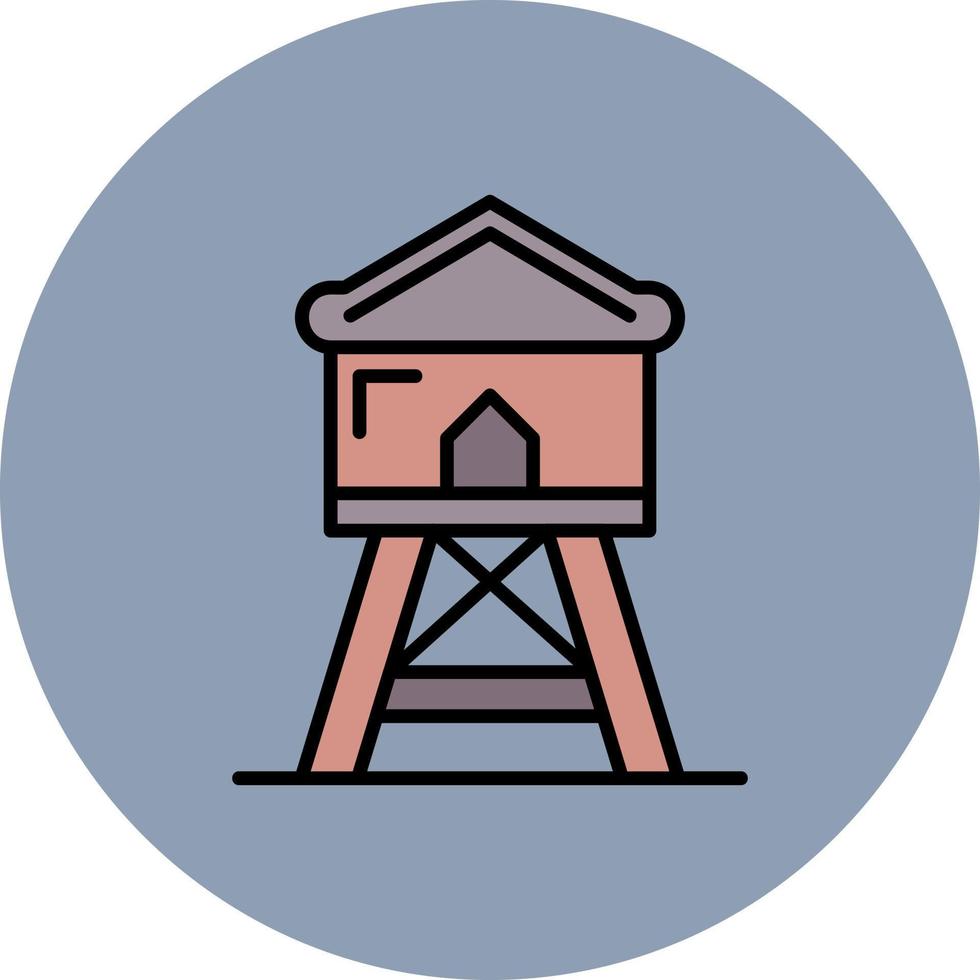 Wachturm kreatives Icon-Design vektor