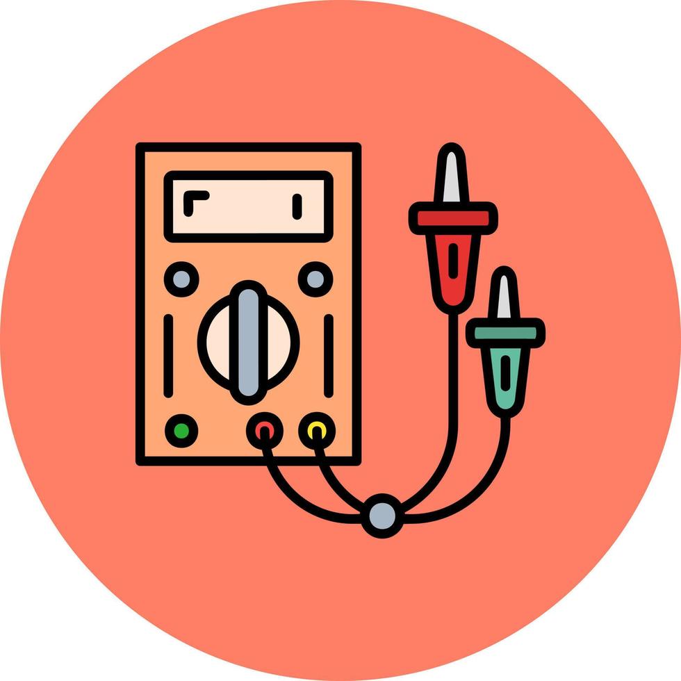 Elektrotester kreatives Icon-Design vektor