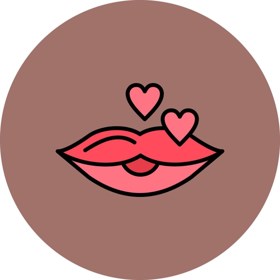 Lippen kreatives Icon-Design vektor