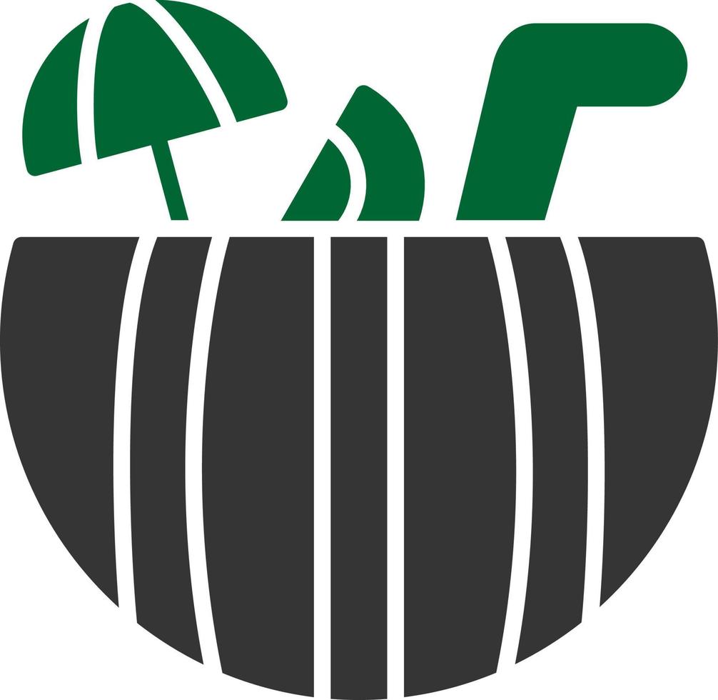 Wassermelonen-Cocktail kreatives Icon-Design vektor