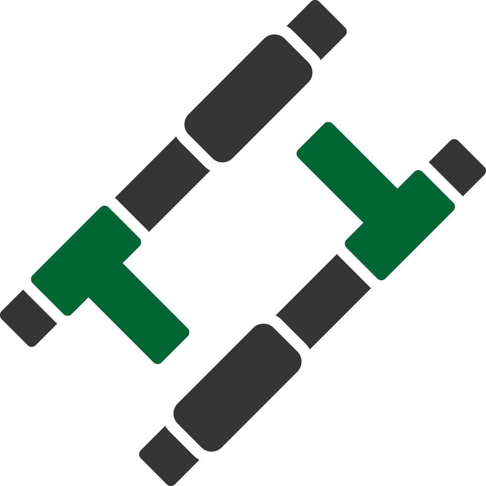 Tonfa kreatives Icon-Design vektor