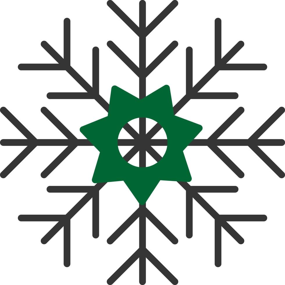 Schneeflocke kreatives Icon-Design vektor