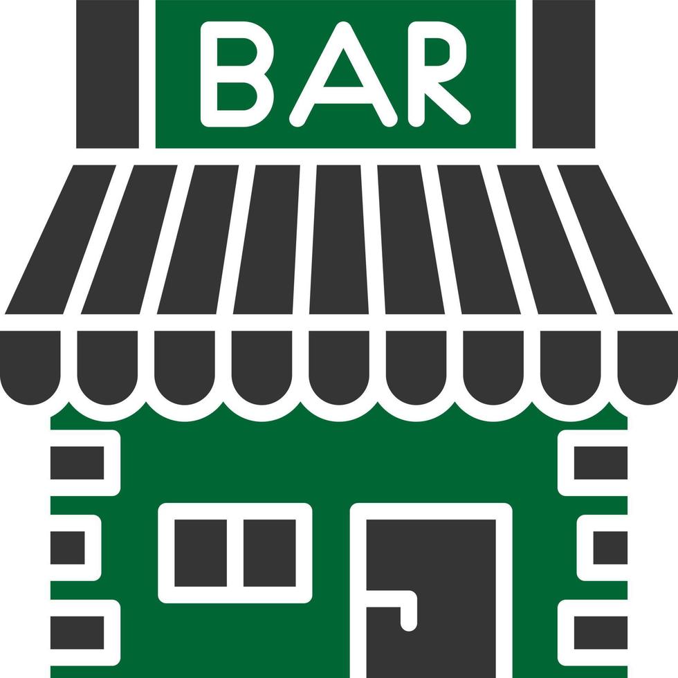 Bar-Shop kreatives Icon-Design vektor