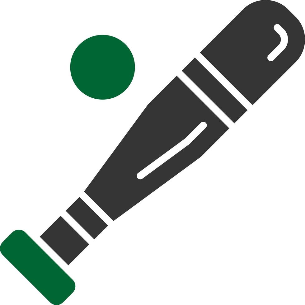 Baseballschläger kreatives Icon-Design vektor