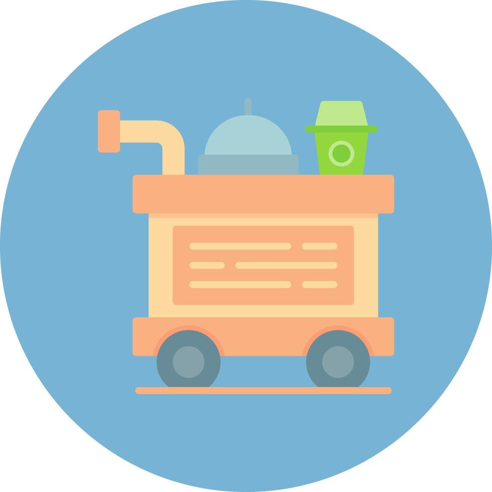 Food Trolley kreatives Icon-Design vektor