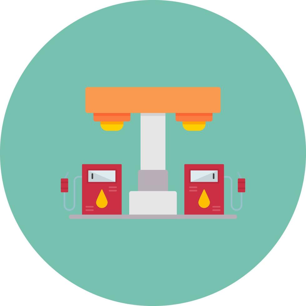 bensin station kreativ ikon design vektor