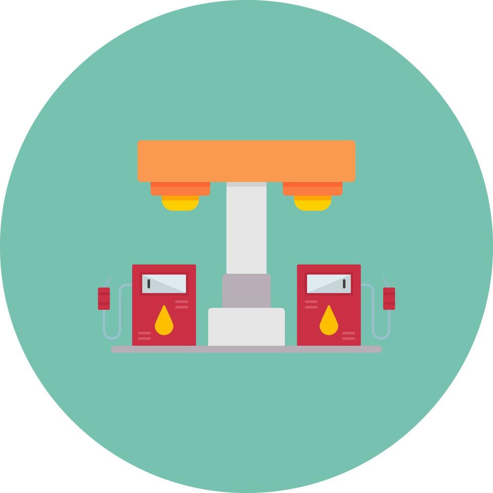 Tankstelle kreatives Icon-Design vektor