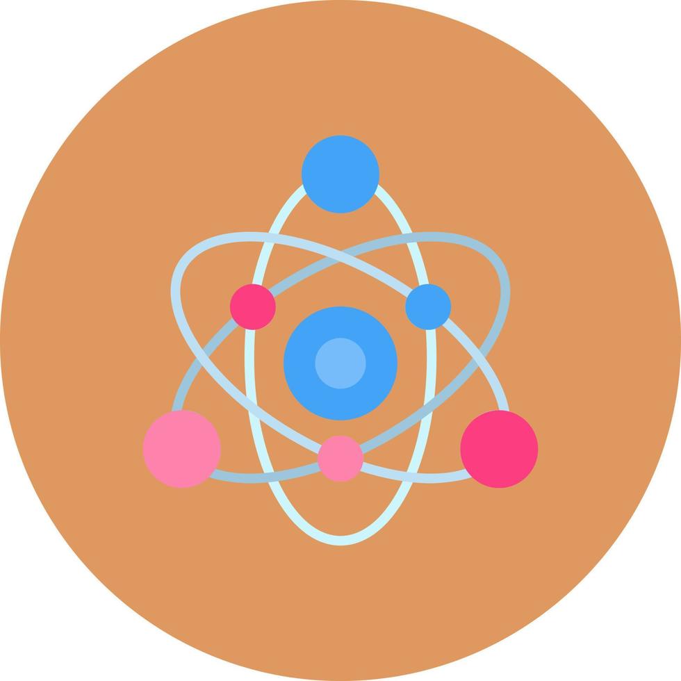 Atom kreatives Icon-Design vektor