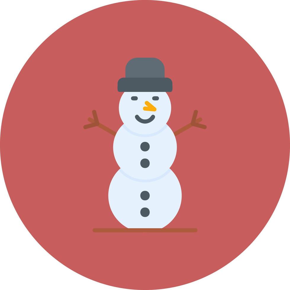 Schneemann kreatives Icon-Design vektor