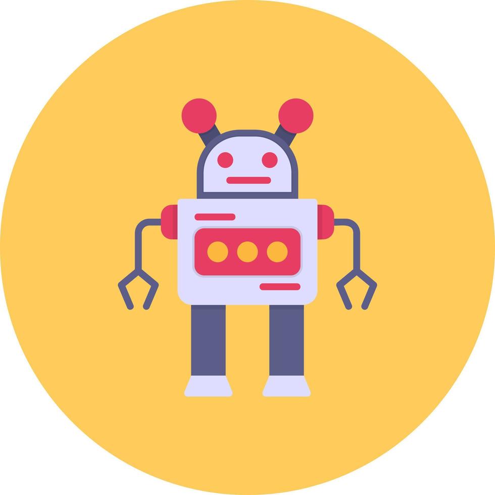 Roboter kreatives Icon-Design vektor