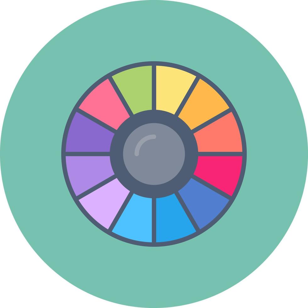 Färg cirkel kreativ ikon design vektor