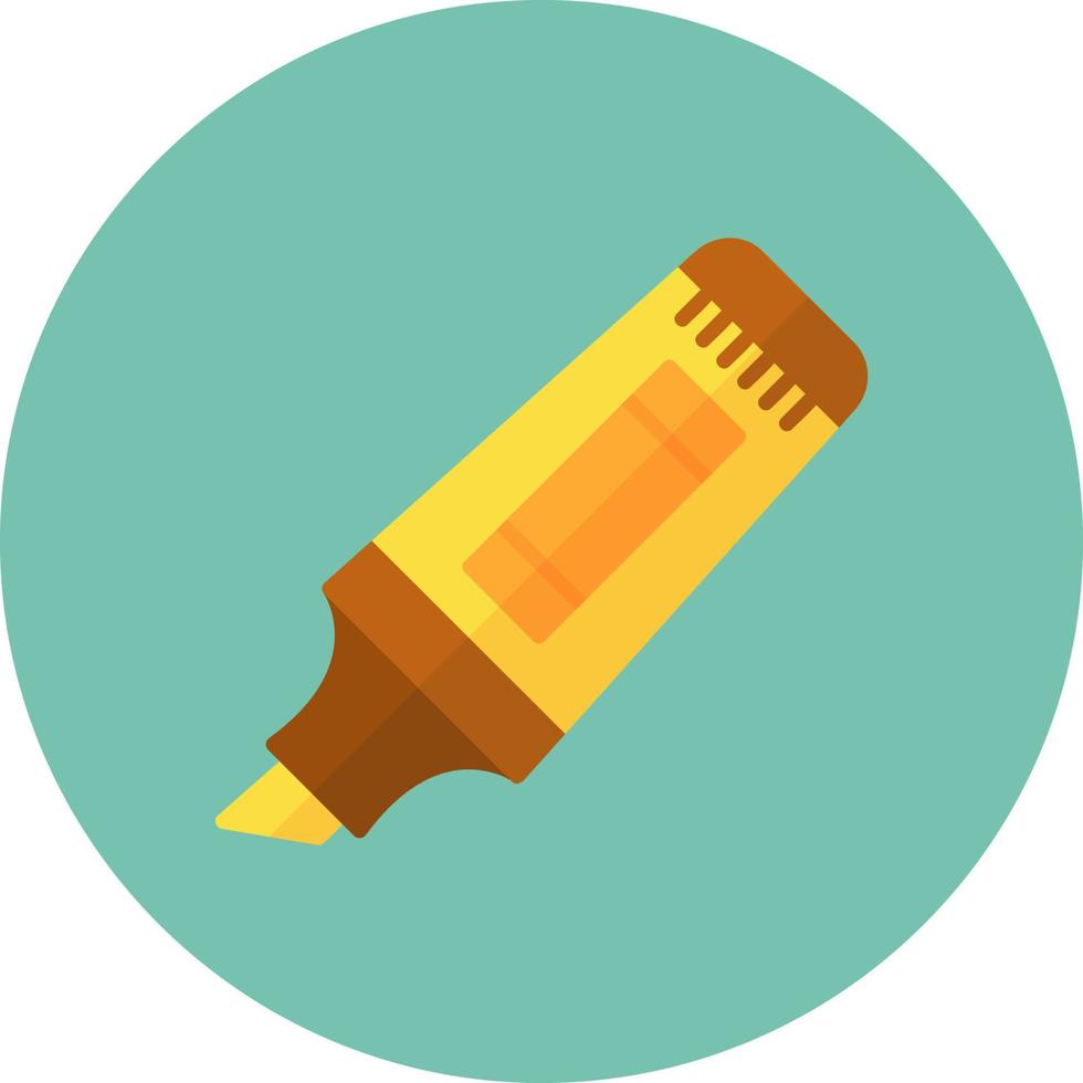 Textmarker kreatives Icon-Design vektor