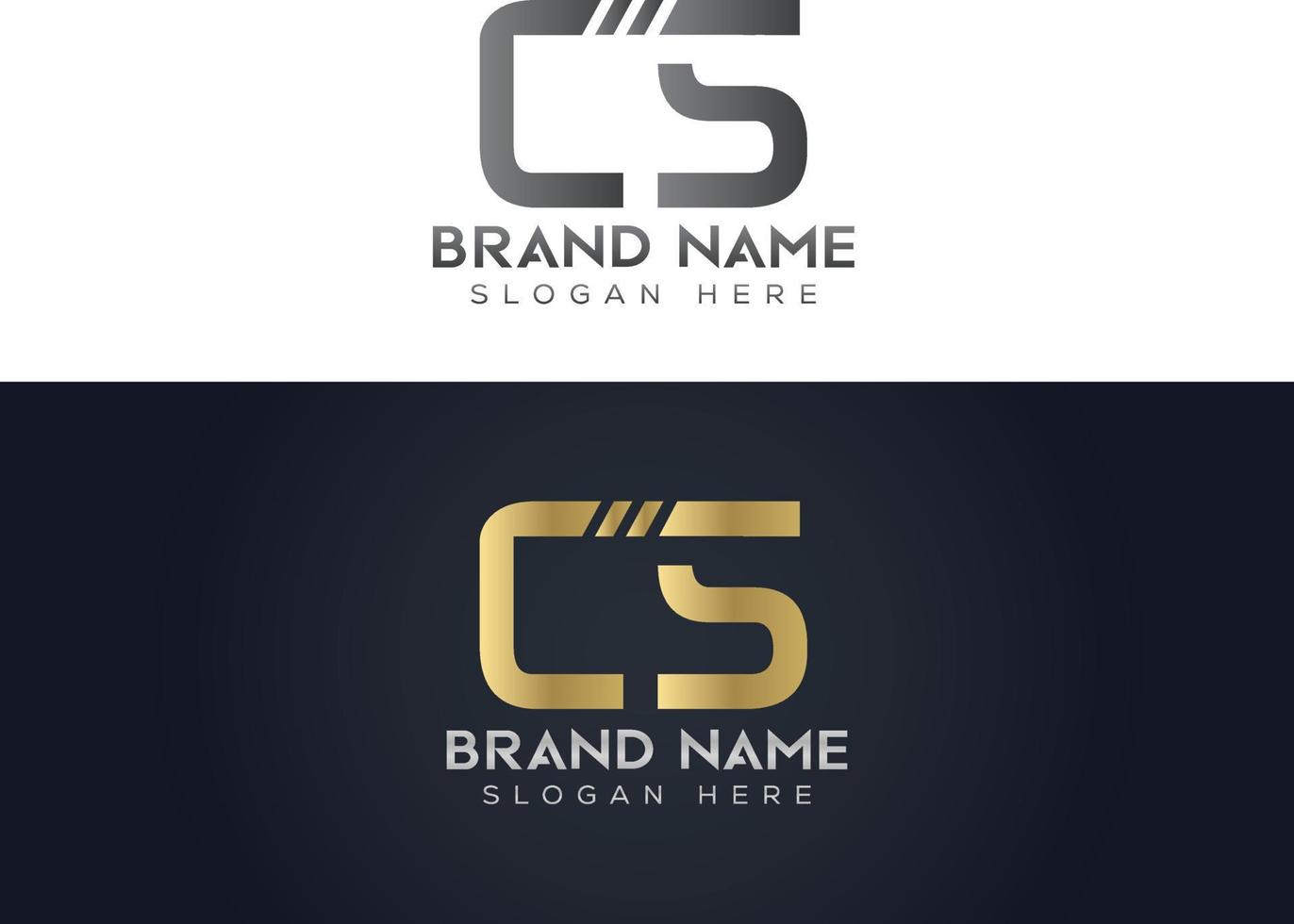 brev c s typografi vektor logotyp design