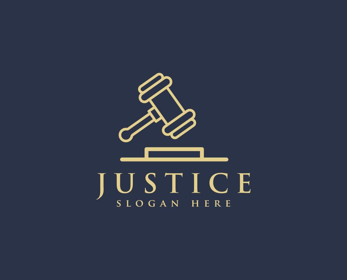 Logo-Vektorvorlagen für Justizanwälte vektor