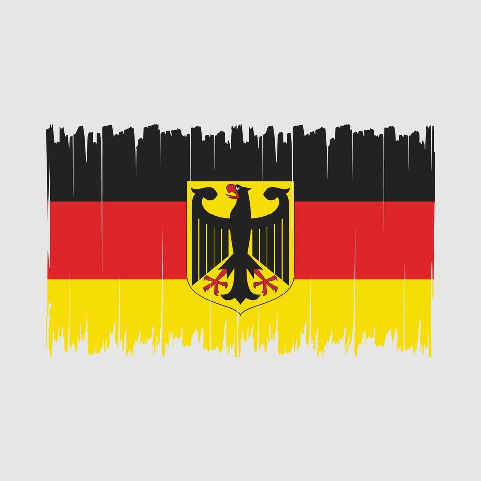 deutschland flagge bürste vektor