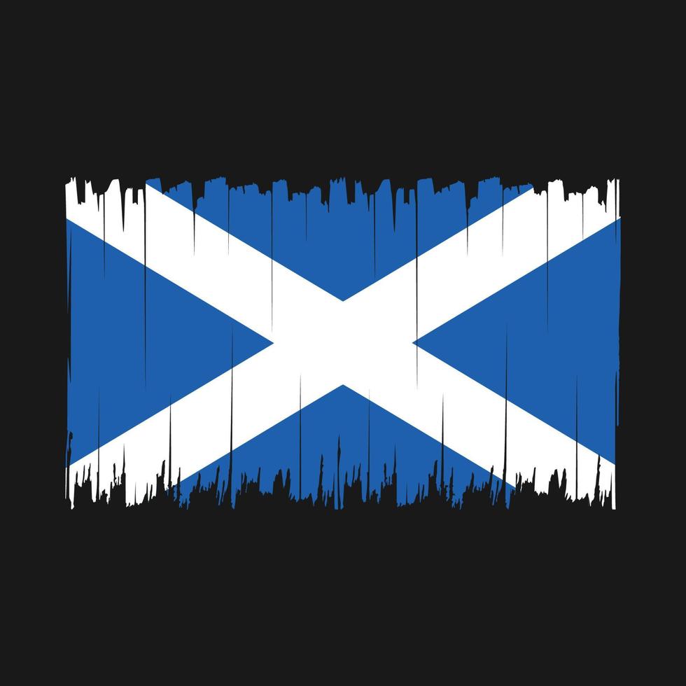 Skottlands flagga borste vektor