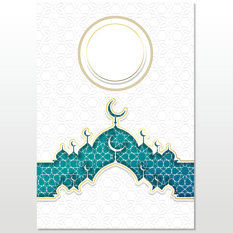 islamic bok omslag design, al quran bok omslag, eid ramadan lyx design vektor