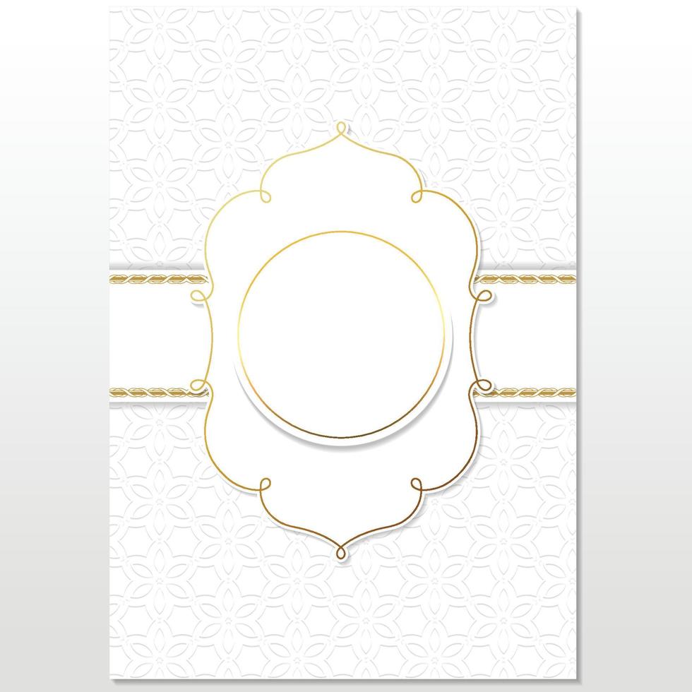 islamisches buchumschlagdesign, al koran buchumschlag, eid ramadan luxusdesign vektor