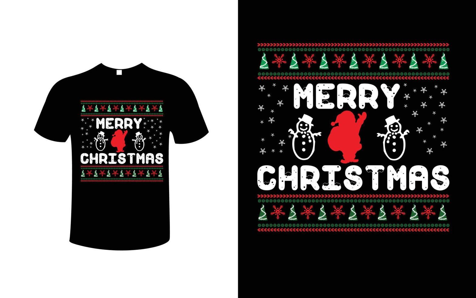 weihnachten t-shirt design kostenloser vektor