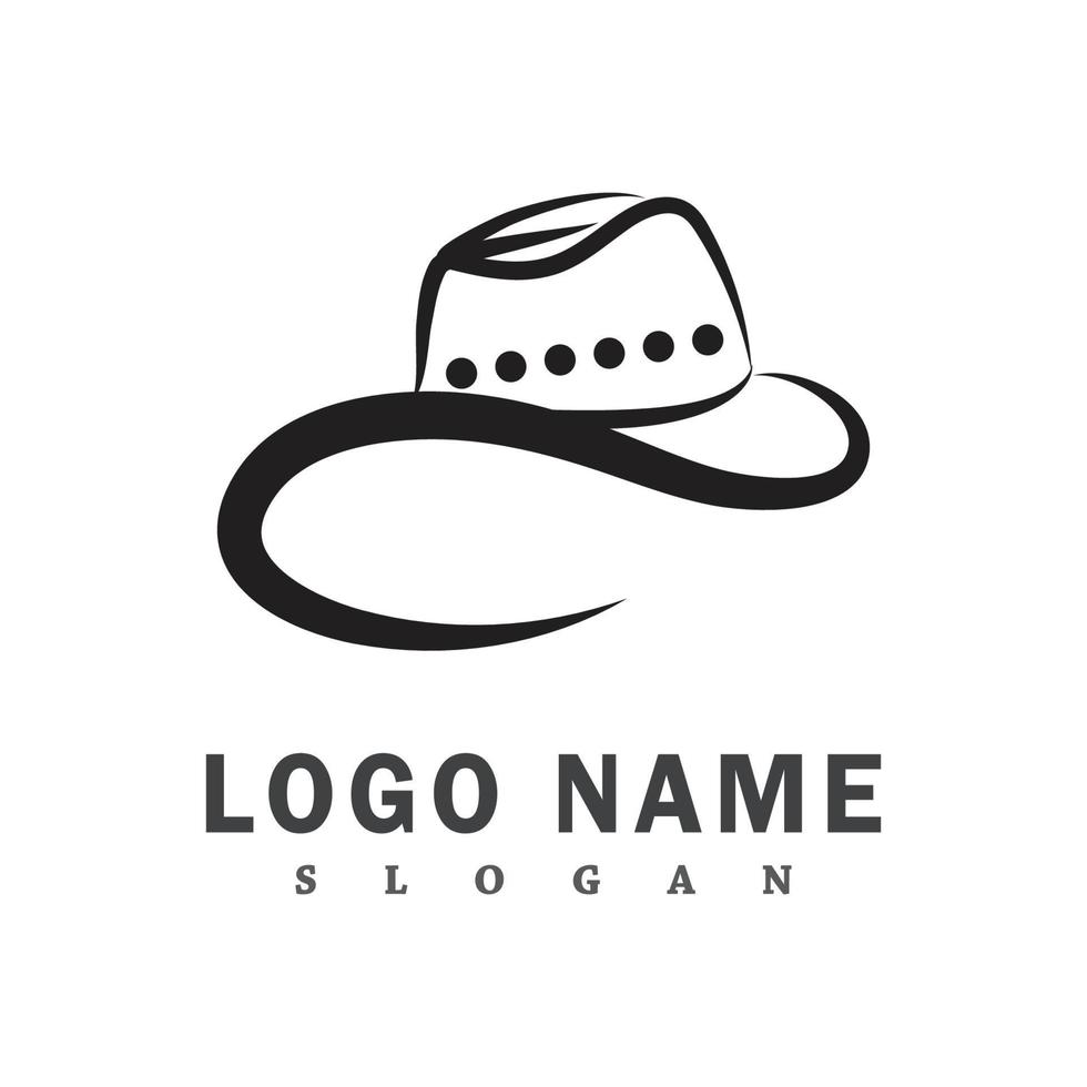 cowboy logotyp vektor mall design