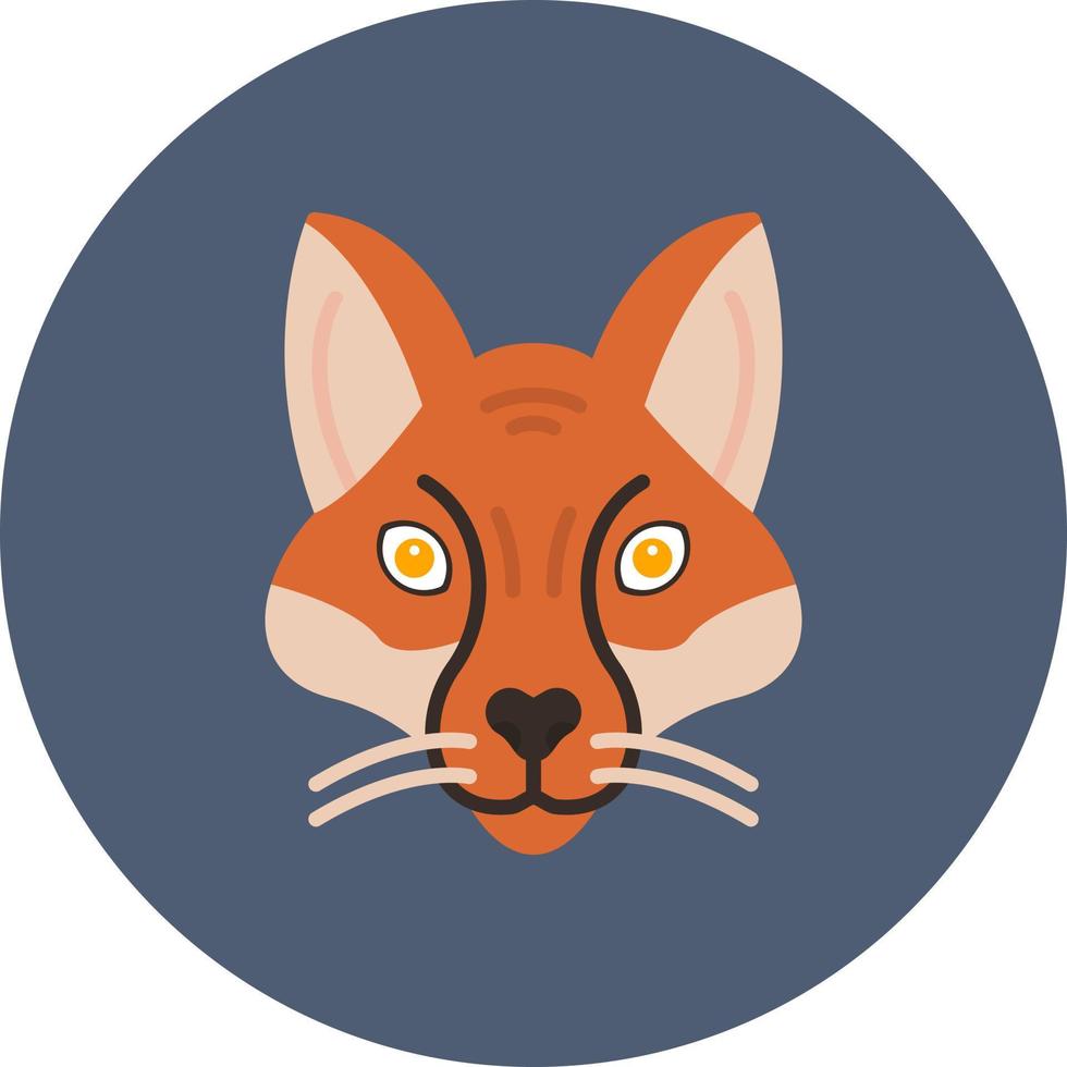 Fuchs kreatives Icon-Design vektor