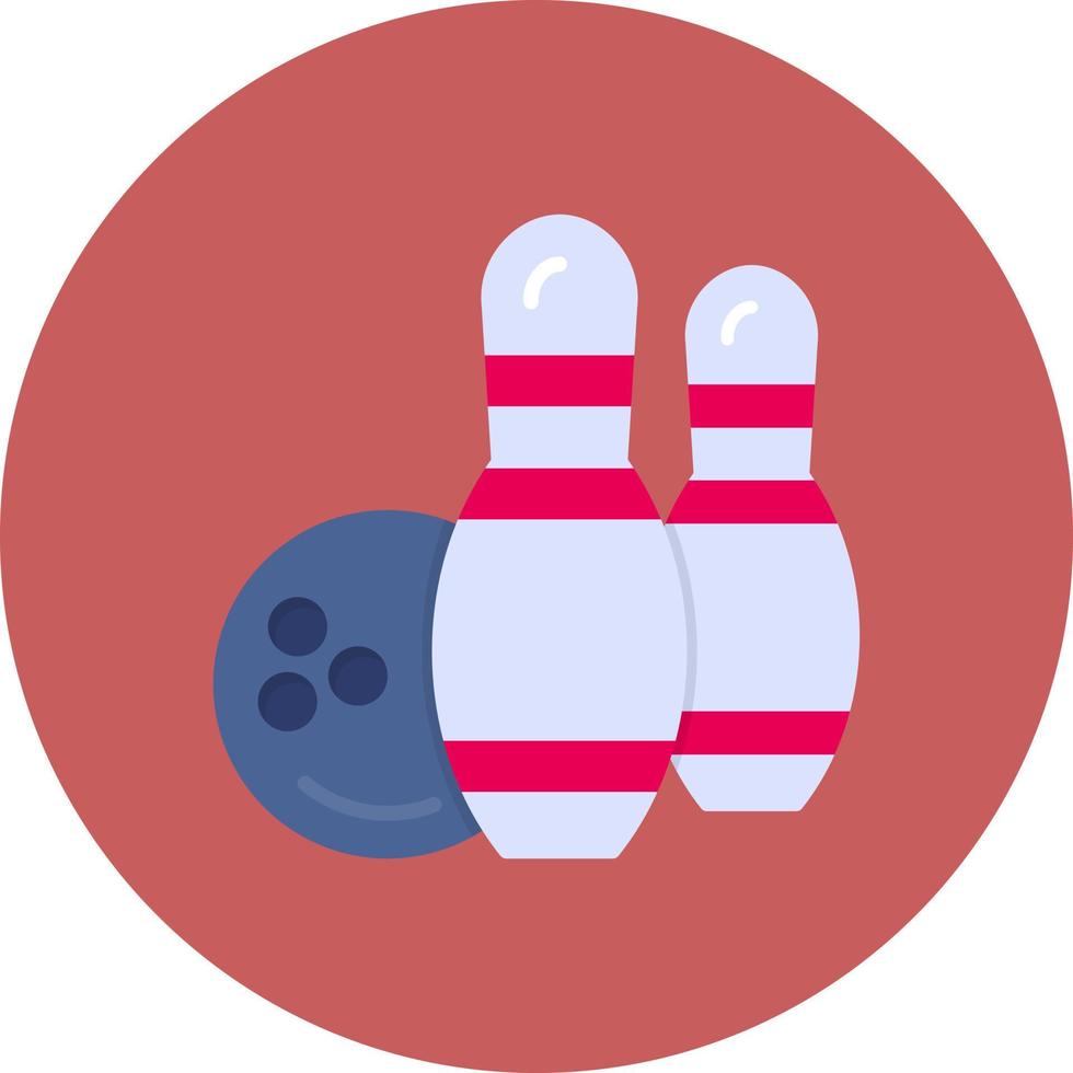 Bowling kreatives Icon-Design vektor