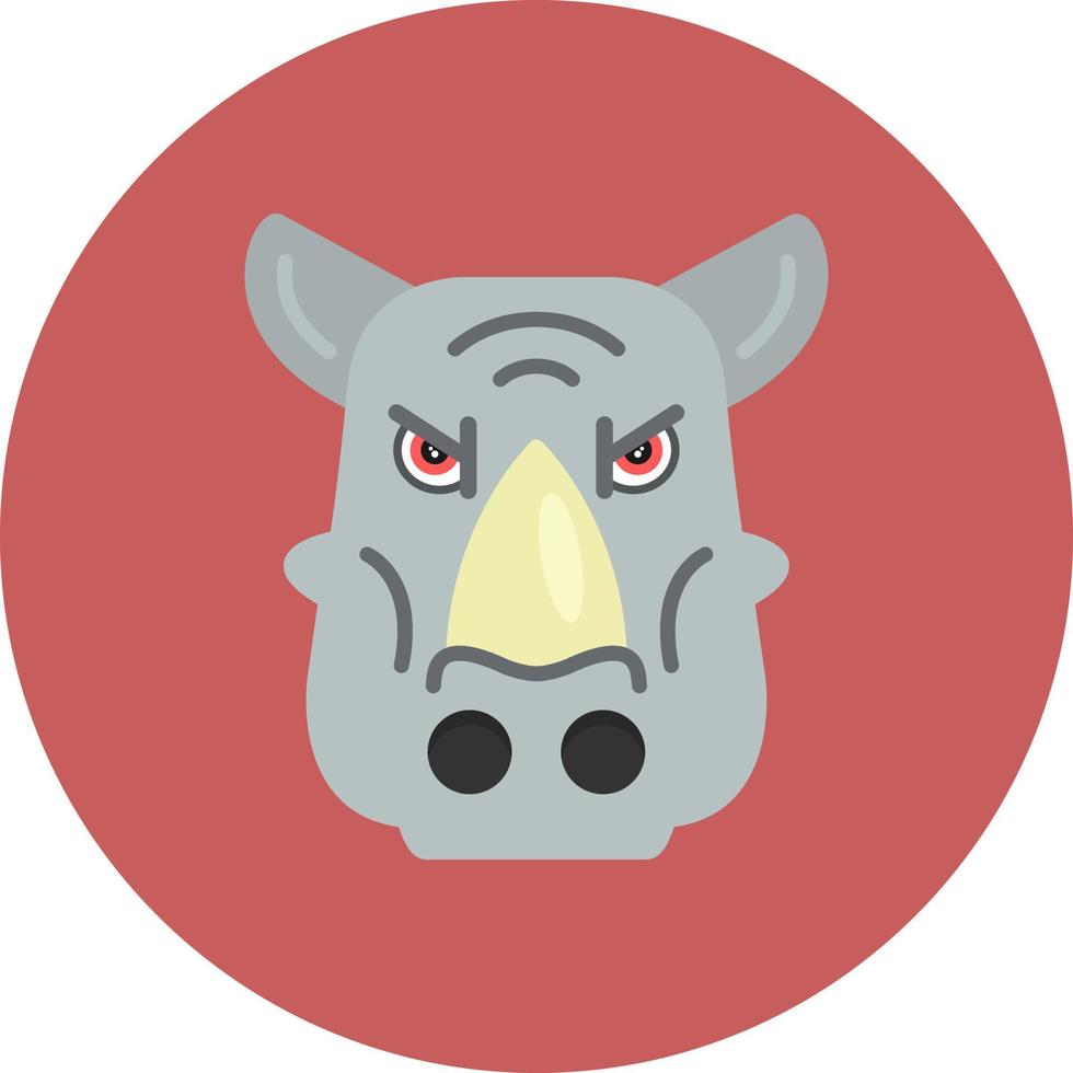 Nashorn kreatives Icon-Design vektor