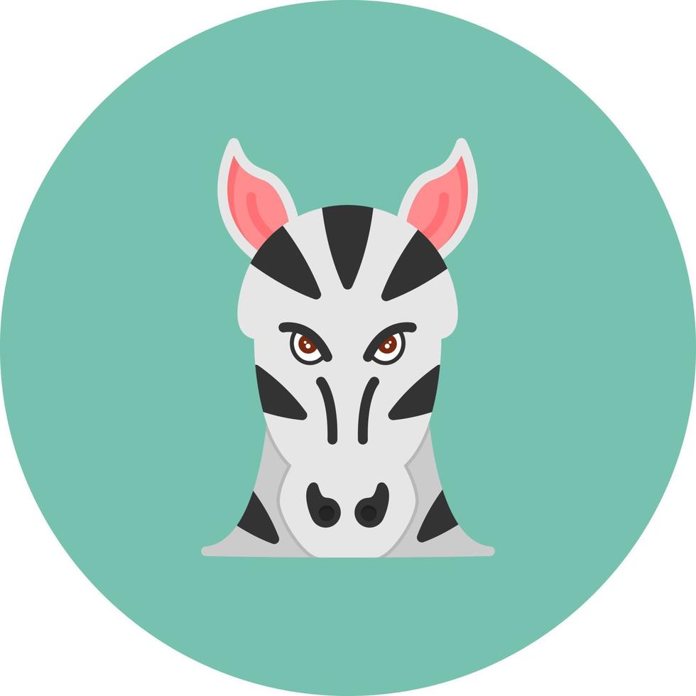 Zebra kreatives Icon-Design vektor