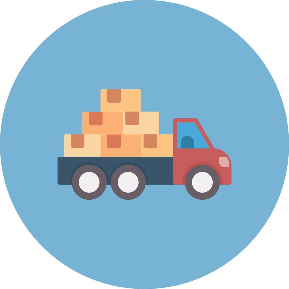 Mover Truck kreatives Icon-Design vektor