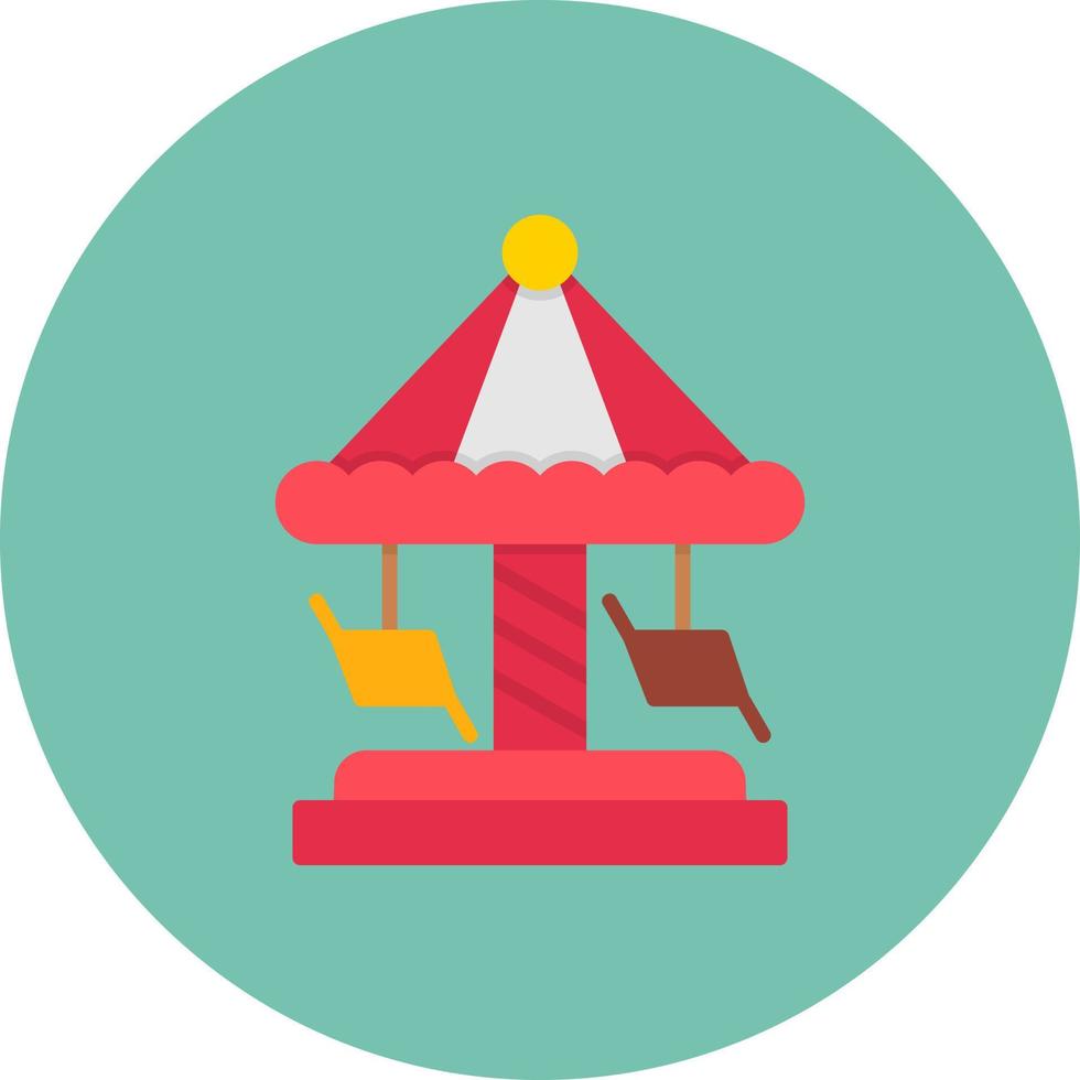 Merry Go Round kreatives Icon-Design vektor