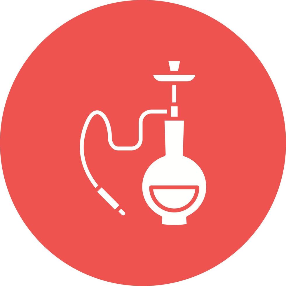 Shisha-Glyphen-Kreis-Symbol vektor