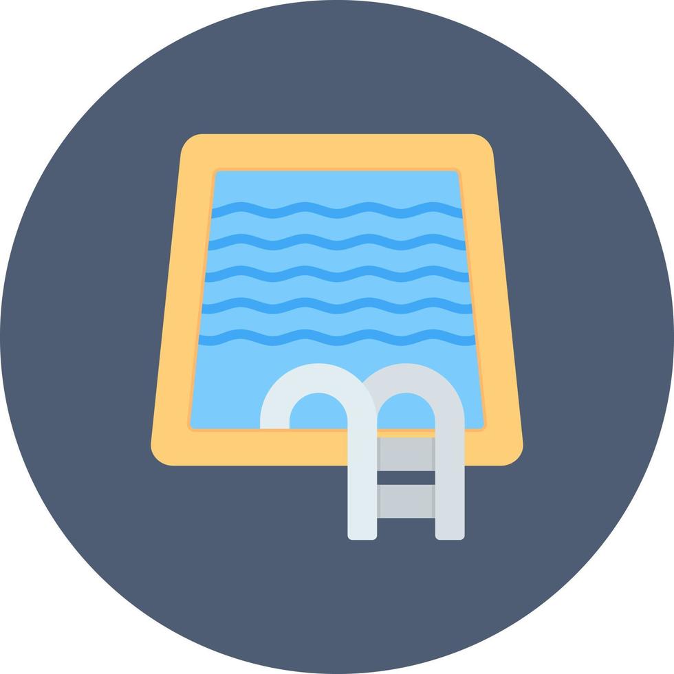 Schwimmbad kreatives Icon-Design vektor