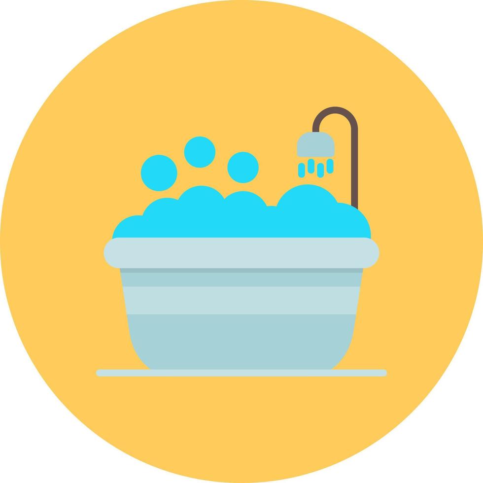 Badewanne kreatives Icon-Design vektor