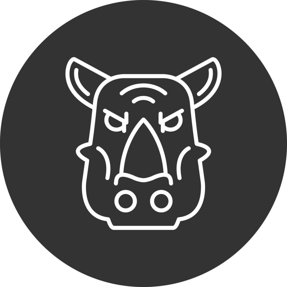 Nashorn kreatives Icon-Design vektor