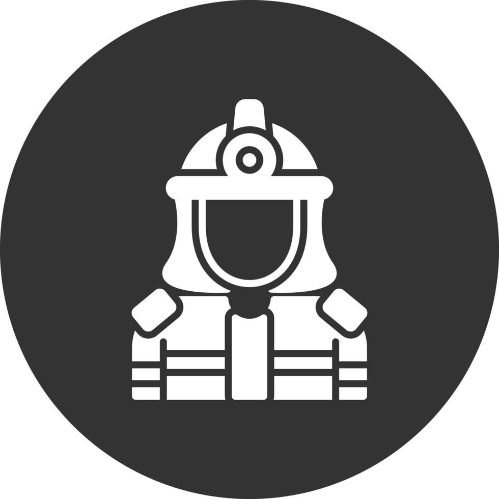 Feuerwehrmann kreatives Icon-Design vektor