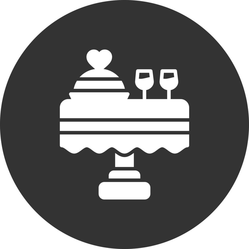 Hochzeitsessen kreatives Icon-Design vektor