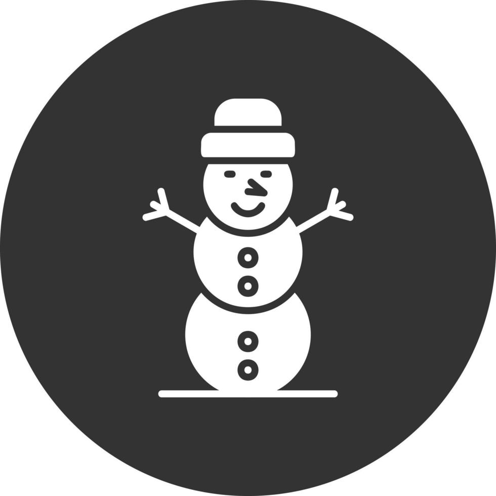 Schneemann kreatives Icon-Design vektor