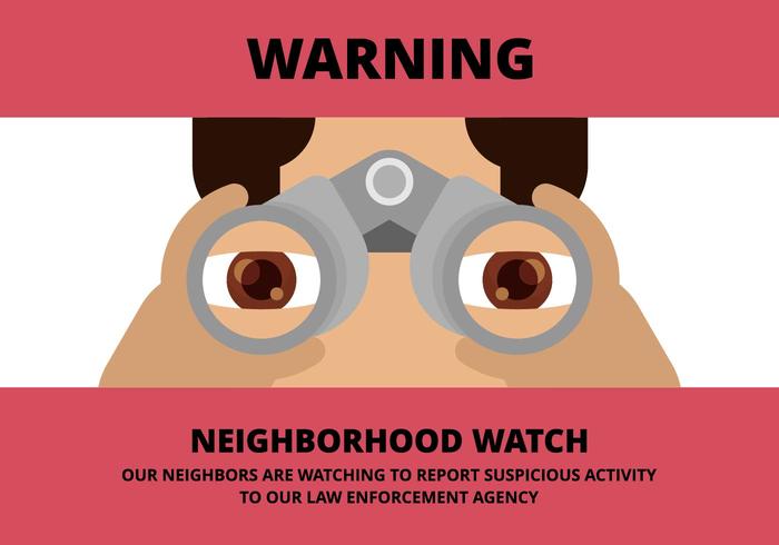 Neighbourhood Watch Illustration vektor