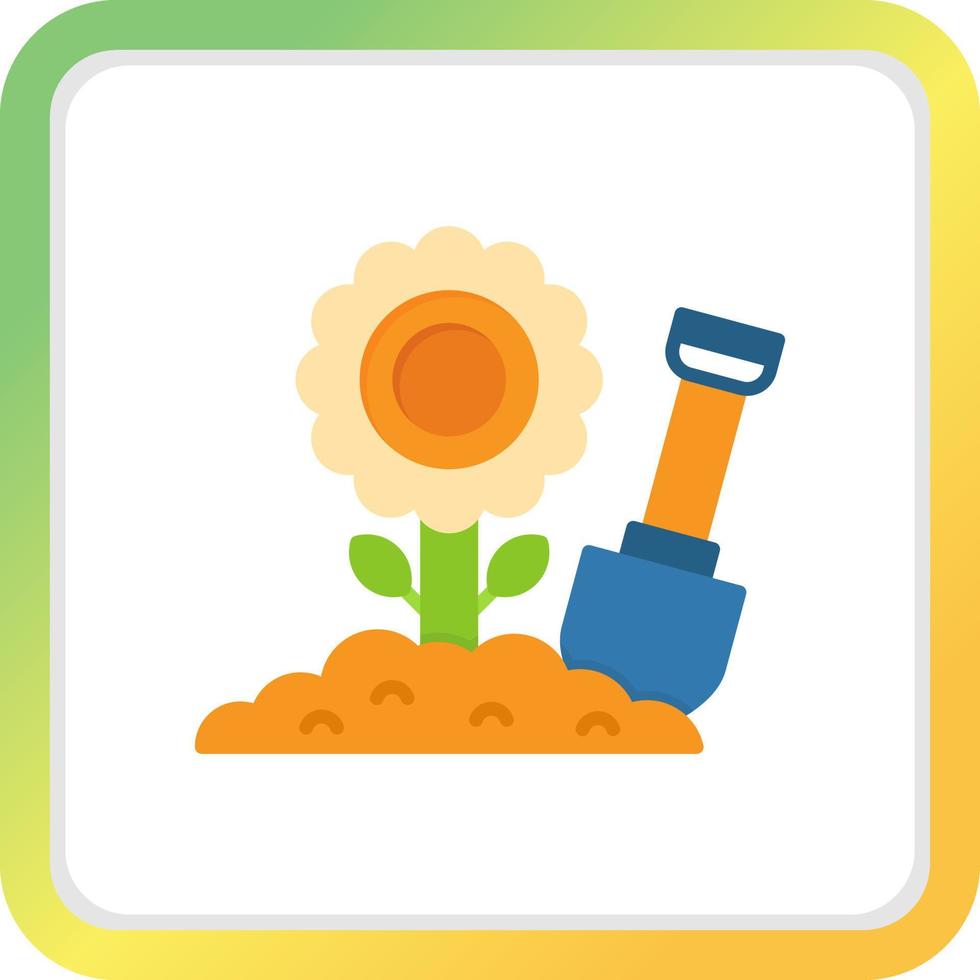 kreatives Icon-Design für die Gartenarbeit vektor