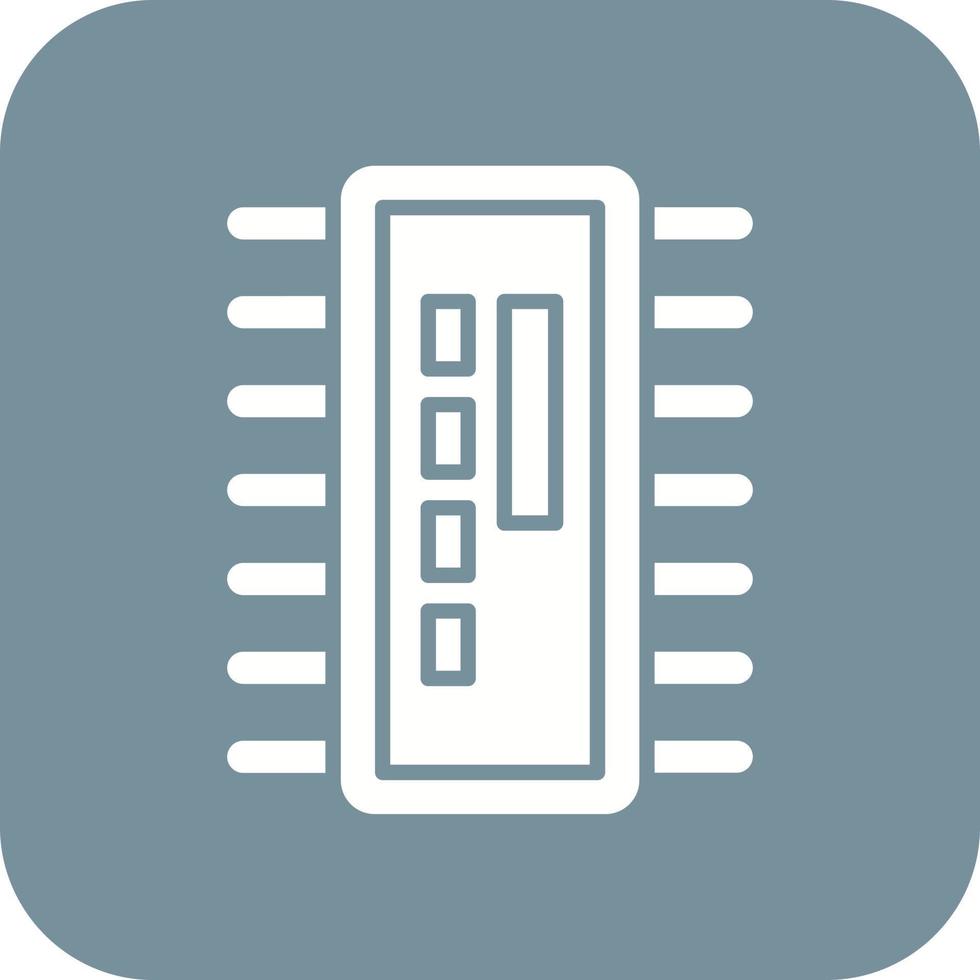 ic Glyphe Hintergrundsymbol mit runder Ecke vektor